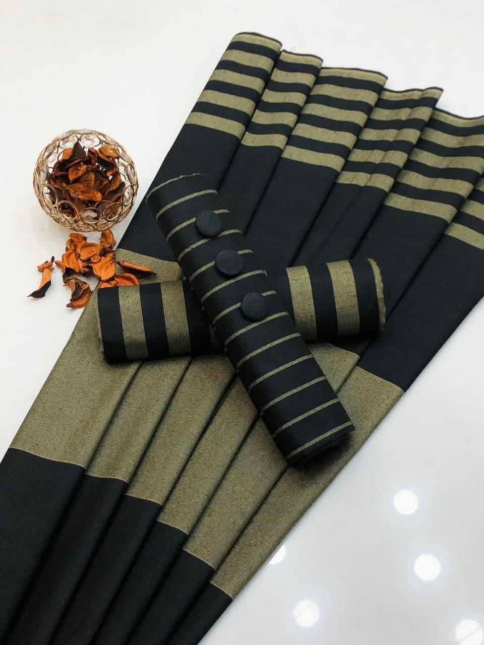 3pc Multani Susi Khaadi (Black Golden )