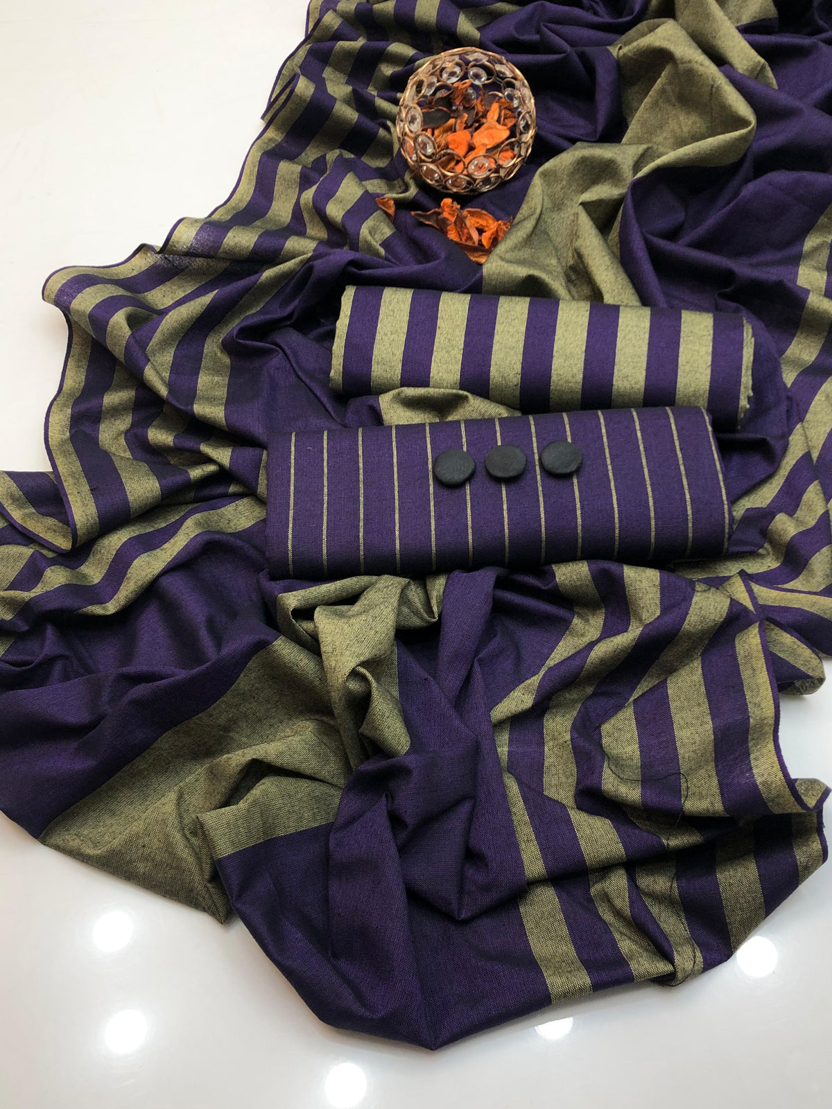 3pc Multani Susi Khaadi (Purple)
