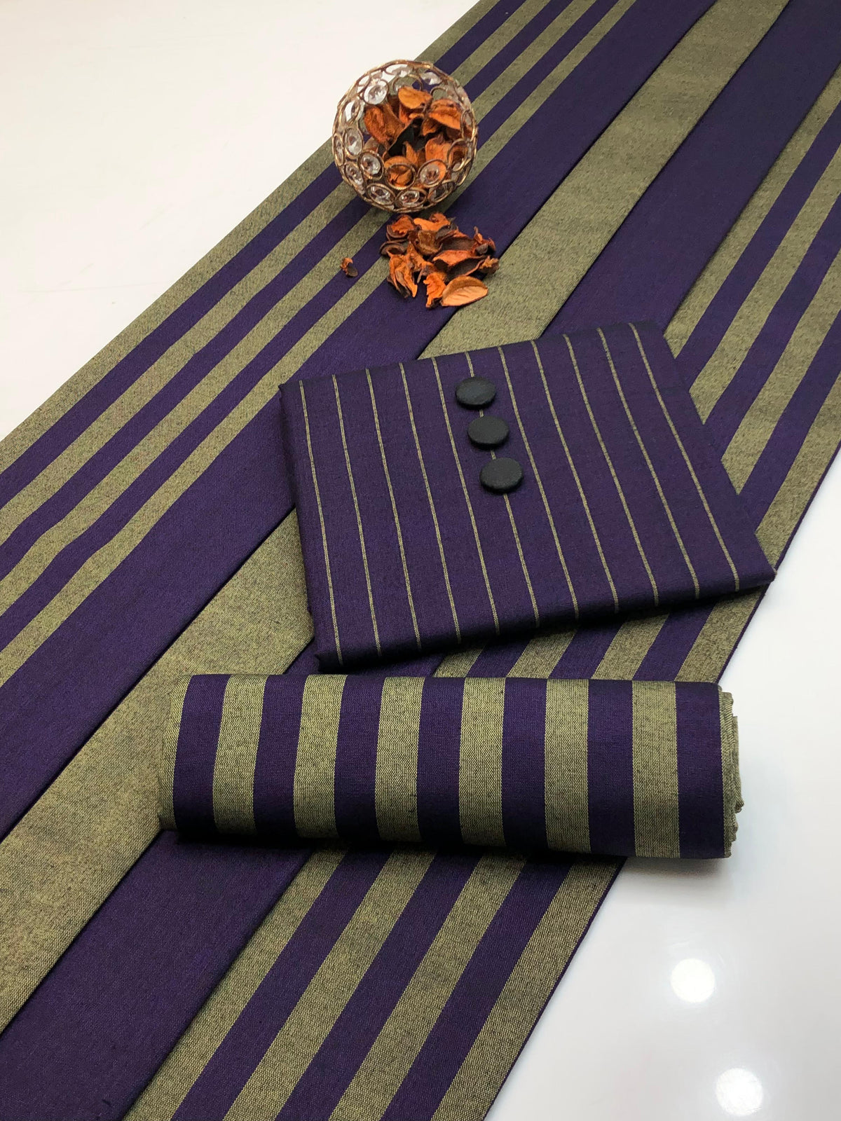 3pc Multani Susi Khaadi (Purple)