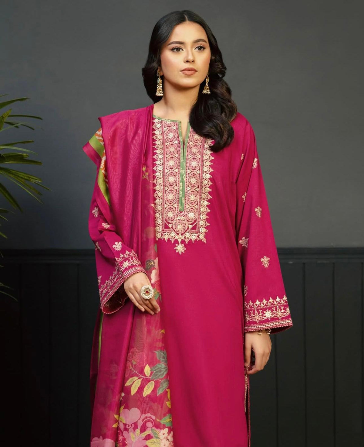 LAWN 3PC EMBROIDERED