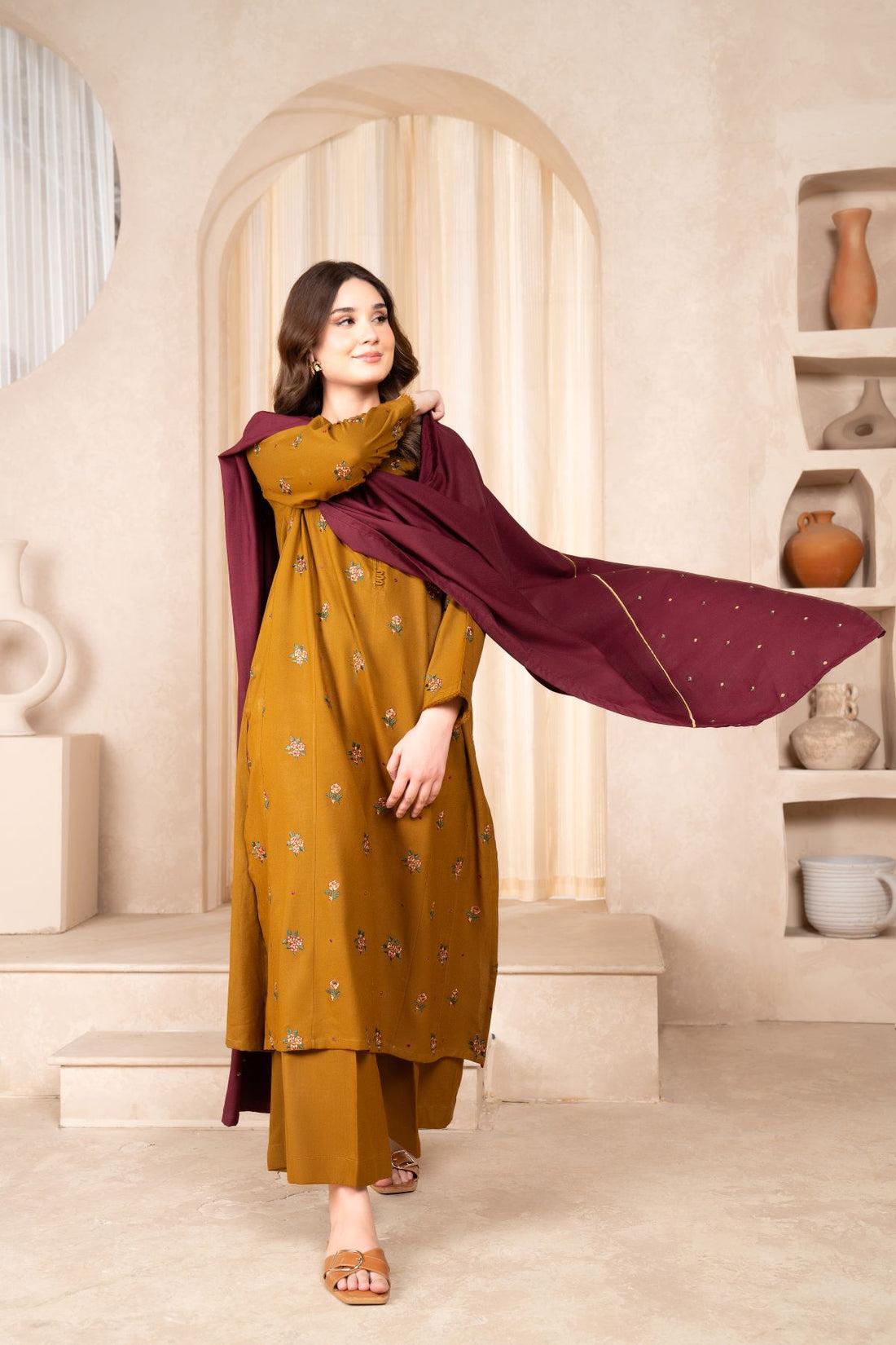 LAWN 3PC EMBROIDERED 001