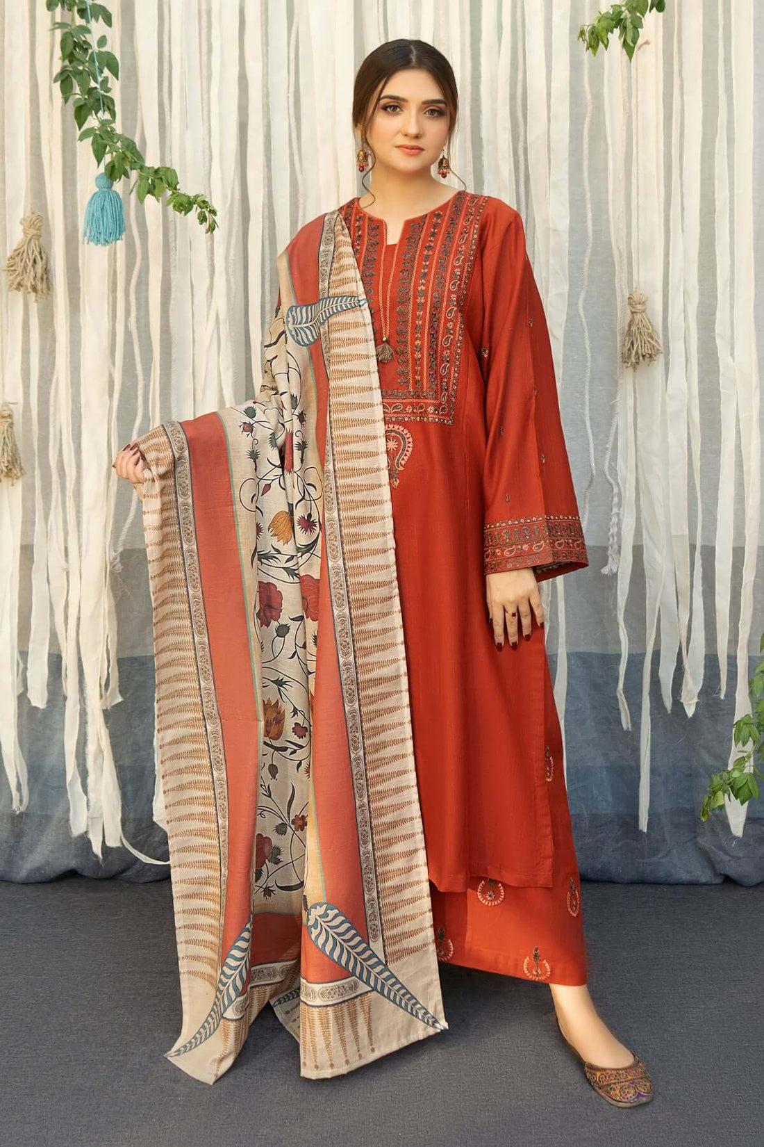 LAWN 3PC EMBROIDERED 006