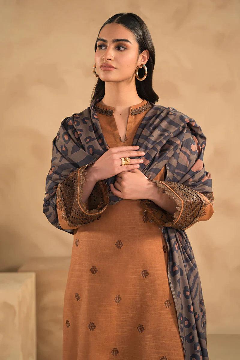 LAWN 3PC EMBROIDERED 008