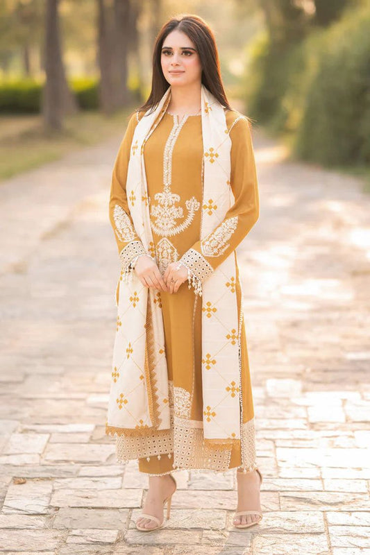🌸 SUMMER'S COLLECTION 🌸  🟥 BRAND NAME : LIBAAS 🟨 CATEGORY : LAWN 3PC Embroidered (002)